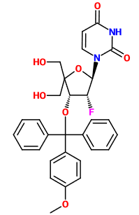 (image for) MC085069 2'-Deoxy-2'-fluoro-4'-C-(hydroxymethyl)-3'-O-[(4-methoxyphenyl)diphenylmethyl]-uridine
